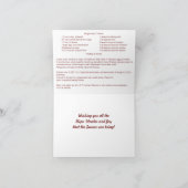 Lebkuchenkoch und Rezept Weihnachtskarte Dankeskarte (Innenseite)