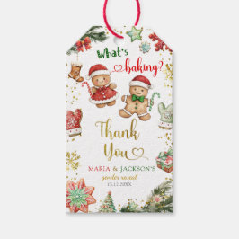 Lebkuchenkochen Gender Reveal Gift Tags Geschenkanhänger