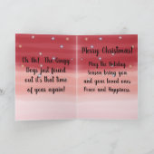 Lebkuchenkocher Weihnachtskarte Karte (Innenseite)