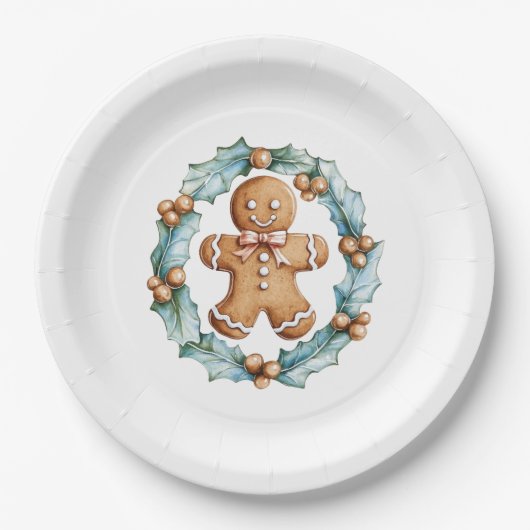 Lebkuchenkochtopf im Kraut Pappteller (Vorderseite)