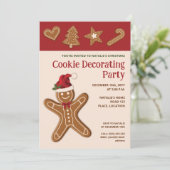 Lebkuchenkochtopf - Party zur Dekorierung von Cook Einladung (Stehend Vorderseite)