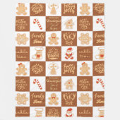 Lebkuchenkochtyp Fleecedecke (Vorderseite)