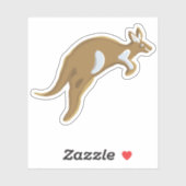 Lebkuchenkohl/Kängurupfropf Aufkleber (Blatt)