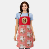 Lebkuchenkost Backfeiertag Monogramm Schürze (Getragen)