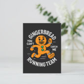Lebkuchenlaufteam Feiertagspostkarte (Stehend Vorderseite)