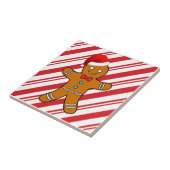 Lebkuchenmann am Weihnachten Fliese (Seite)