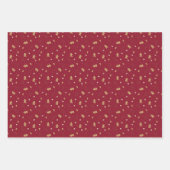 Lebkuchenmann auf rot, blau und grün geschenkpapier set (Vorderseite 2)