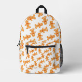 Lebkuchenmann auf Weiß Bedruckter Rucksack (Vorderseite)