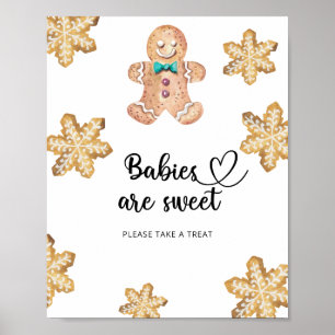 Lebkuchenmann - Babys sind süß Poster