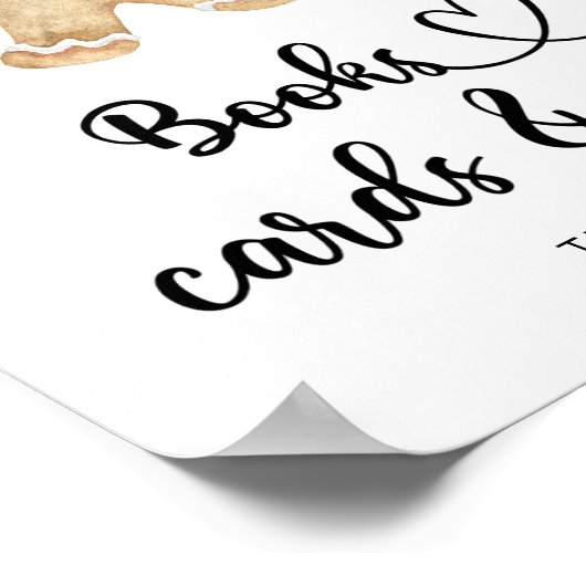 Lebkuchenmann - Bücherkarten und -geschenke Poster (Ecke)