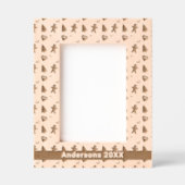 Lebkuchenmann, Christbaum, Herz, Name 12x18 Geätzte Rahmen (Vorderseite)