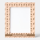 Lebkuchenmann, Christbaum, Herz, Name 8x10 Geätzte Rahmen (Vorderseite)