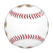 Lebkuchenmann, der den Engel im Schnee bildet Baseball (Rückseite)