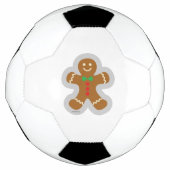 Lebkuchenmann, der den Engel im Schnee bildet Fußball (Vorderseite)