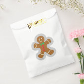 Lebkuchenmann, der den Engel im Schnee bildet Geschenktütchen (Versiegelt)