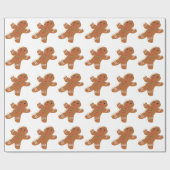 Lebkuchenmann-Design Geschenkpapier (Flach)