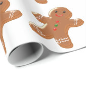 Lebkuchenmann-Design Geschenkpapier (Rolleneckpunkt)