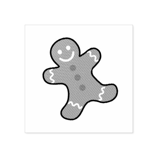 Lebkuchenmann Gummistempel (Prägung)