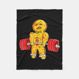 Lebkuchenmann-Gym-Körperbildung-Gewichtheben Weih Fleecedecke