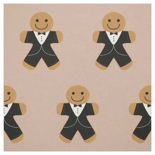 Lebkuchenmann in einem Smoking Stoff (Muster)