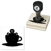 Lebkuchenmann in heißer Schokolade-Rot-Cup Gummistempel (Stempel)