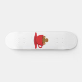 Lebkuchenmann in heißer Schokolade-Rot-Cup Skateboard (Horizontal)