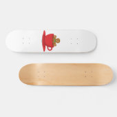 Lebkuchenmann in heißer Schokolade-Rot-Cup Skateboard (Horizontal)