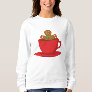 Lebkuchenmann in heißer Schokolade-Rot-Cup Sweatshirt