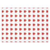 Lebkuchenmann in heißer Schokolade-Rot-Cup Tischdecke (Vorderseite (Horizontal))