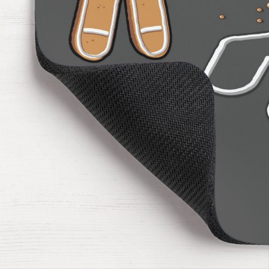 Lebkuchenmann ironischer Tatort 'KRUMEN Mousepad (Ecke)