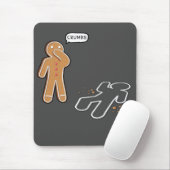Lebkuchenmann ironischer Tatort 'KRUMEN Mousepad (Mit Mouse)