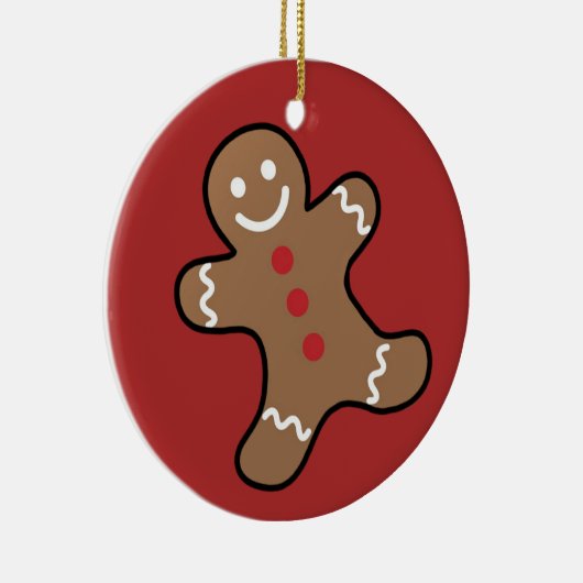 Lebkuchenmann Keramik Ornament (Rechts)