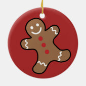 Lebkuchenmann Keramik Ornament (Hinten)
