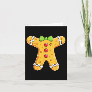 Lebkuchenmann-Kostüm Halloween Weihnachten Jungen Karte