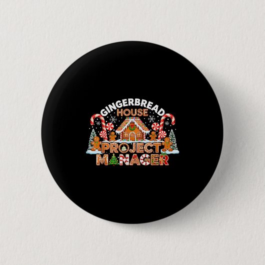 Lebkuchenmann-Kostüm, Lebkuchenhäuschen-Projekt Button (Vorderseite)