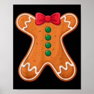 Lebkuchenmann-Kostüm Lustig für Halloween Christ Poster