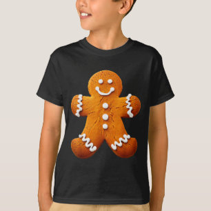 Lebkuchenmann-Kostüm Lustiges Halloween Weihnachte T-Shirt