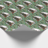 Lebkuchenmann - Minze Geschenkpapier (Ecke)