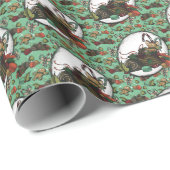 Lebkuchenmann - Minze Geschenkpapier (Rolleneckpunkt)