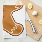 Lebkuchenmann mit Hut Geschirrtuch (Viertel Falte)