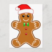 Lebkuchenmann mit Hut Postkarte (Vorderseite)