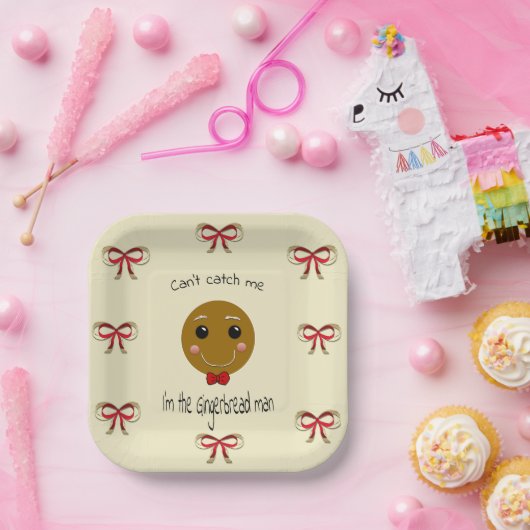 Lebkuchenmann Pappteller (Party)