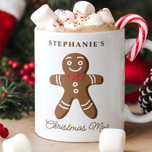 Lebkuchenmann Personalisierter Name Weihnachten Kaffeetasse