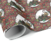 Lebkuchenmann-Pfefferminz Geschenkpapier (Rolleneckpunkt)