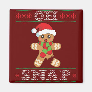 Lebkuchenmann-Shirt-Geschenk Oh Snap Weihnachten H Magnet