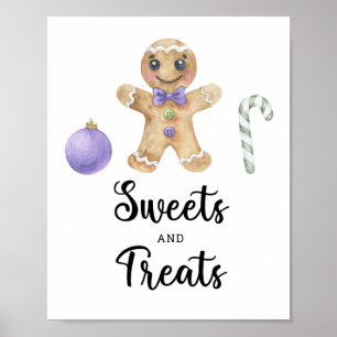 Lebkuchenmann - Süßigkeiten und Leckereien Baby Sh Poster