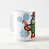 Lebkuchenmann-Tanz Kaffeetasse (Vorderseite Links)