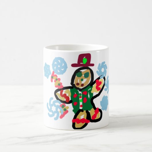 Lebkuchenmann-Tanz Kaffeetasse (Mittel)