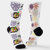 Lebkuchenmann und Kaffee Socken (Gewinkelt)