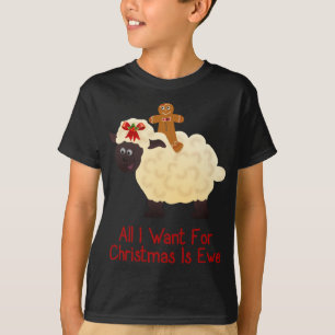 Lebkuchenmann und Schafe Alles, was ich zu Weihnac T-Shirt